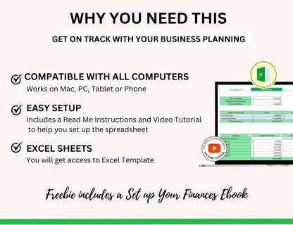 Small Business Accounting Excel Bundle with Master Resell Rights