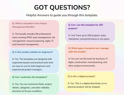 65 Project Management Bundle Gantt Chart Kanban Board Project Tracker