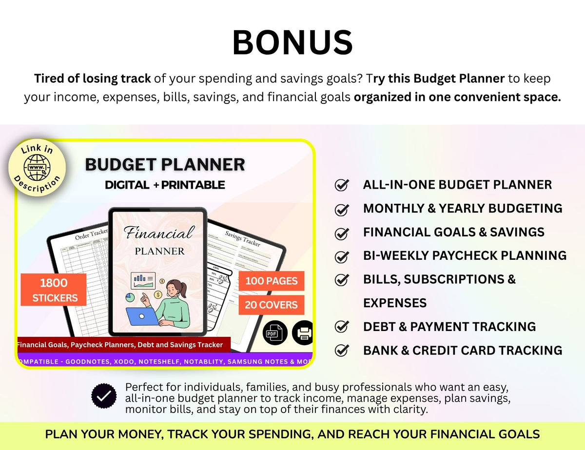 Sales Planner Bundle Inventory Tracker Order Tracker Invoice