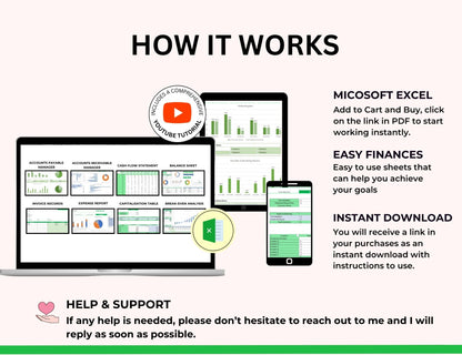 Small Business Accounting Excel Bundle with Master Resell Rights
