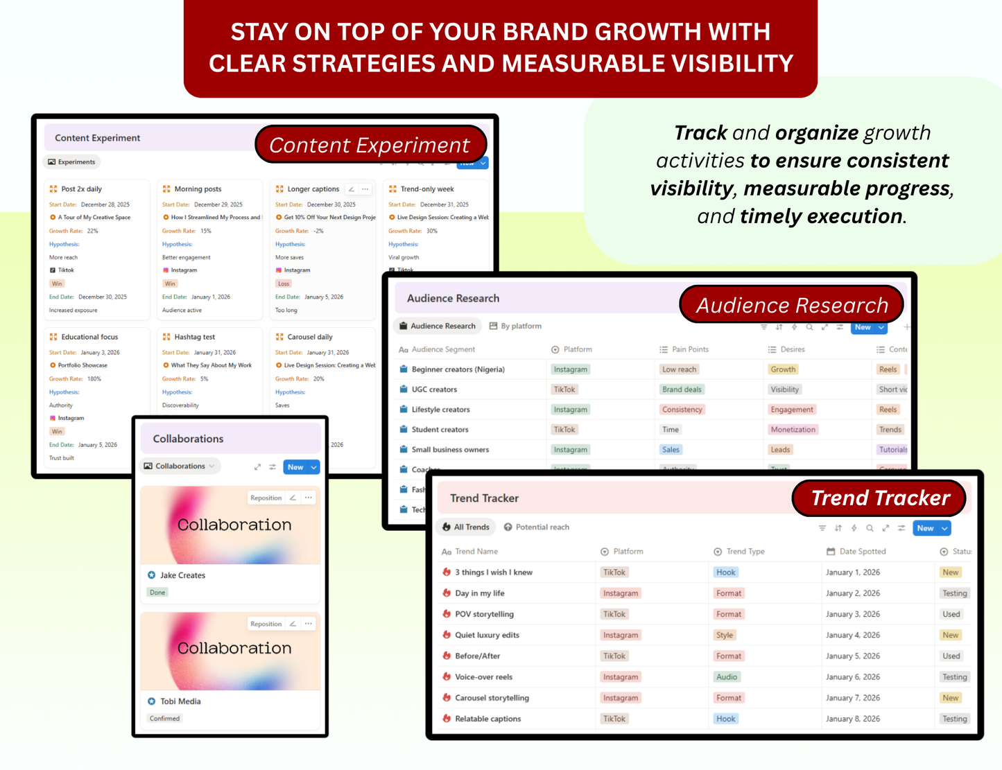Creator Planner Notion Template