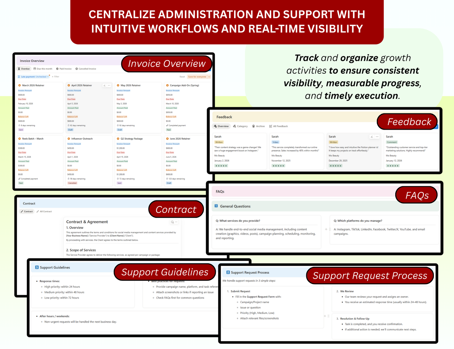 Client Portal Notion Template