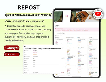 Instagram Planner Notion
