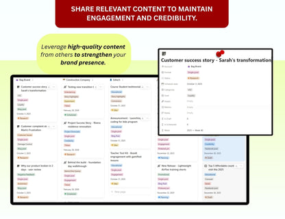 Instagram Planner Notion