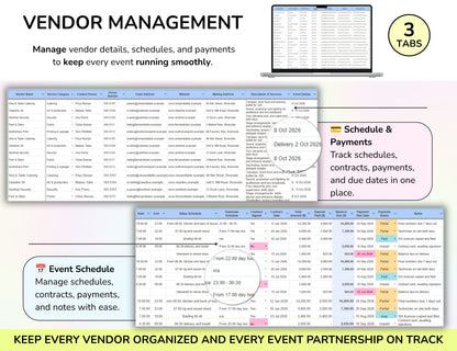 Event Planning Business Template, Party Planner, Event Management