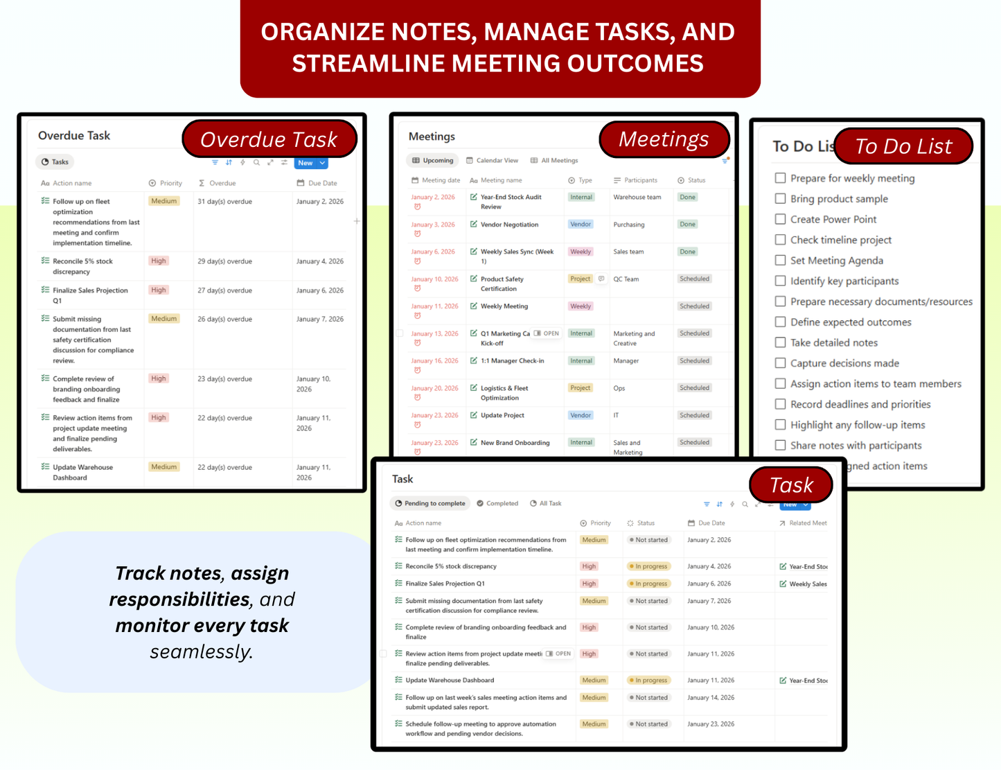 Essential Notion Planner Bundle