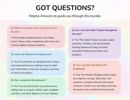Life Planner Bundle Pro Complete Bundle