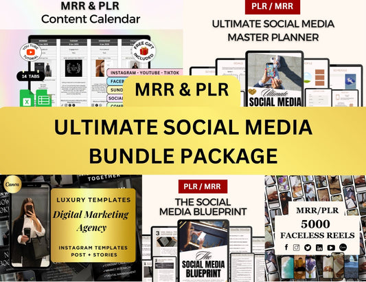 Social Media Bundle Planner Content Calendar