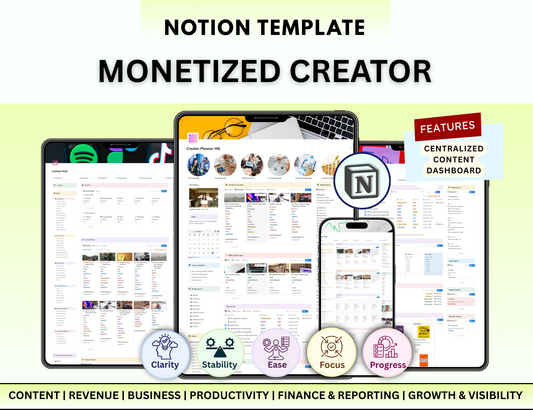 Creator Planner Notion Template