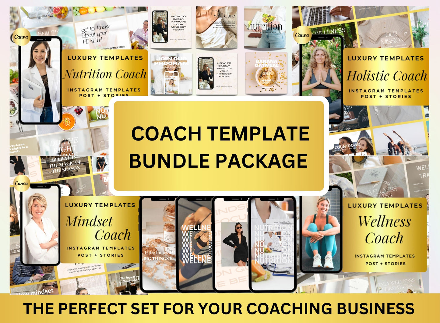 Life Coach Social Media Templates Bundle Master Resell Rights