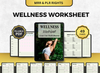 Wellness Worksheet | Fillable PDF | Printable Planner