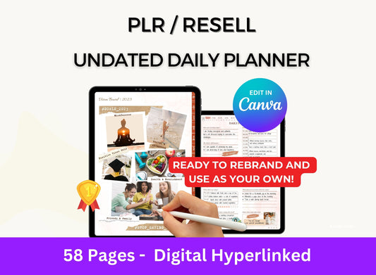 Undated Digital Planner with MRR Rights