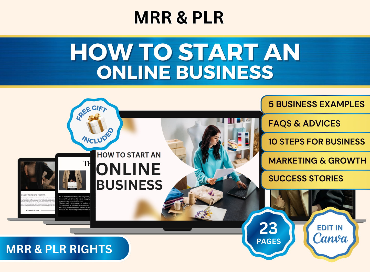 How To Start An Online Business | MRR PLR Ebook