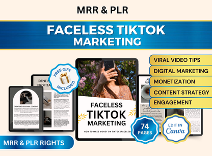 Faceless Tiktok Marketing | MRR PLR Ebook