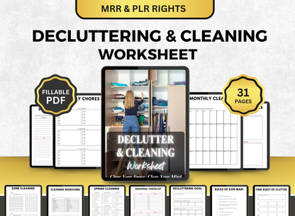 decluttering and cleaning planner, decluttering and cleaning workbook, decluttering and cleaning worksheet, decluttering and cleaning fillable pdf, decluttering and cleaning journal, worksheet, workbook, planner, fillable pdf, daily planner, digital planner, fill out pdf, fill out pdf online, best planners, custom planner, editable pdf, pdf fillable form, best online planner