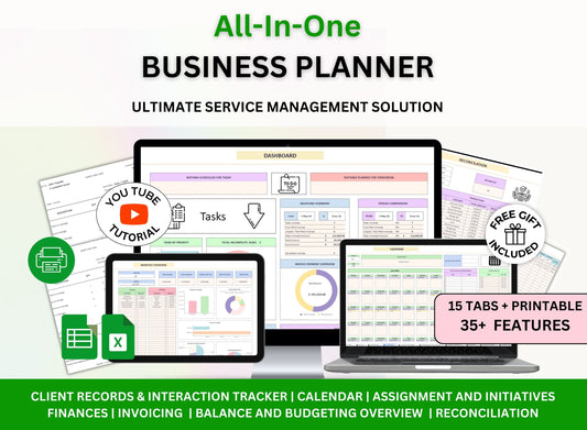 Small Business All In One Service CRM Planner