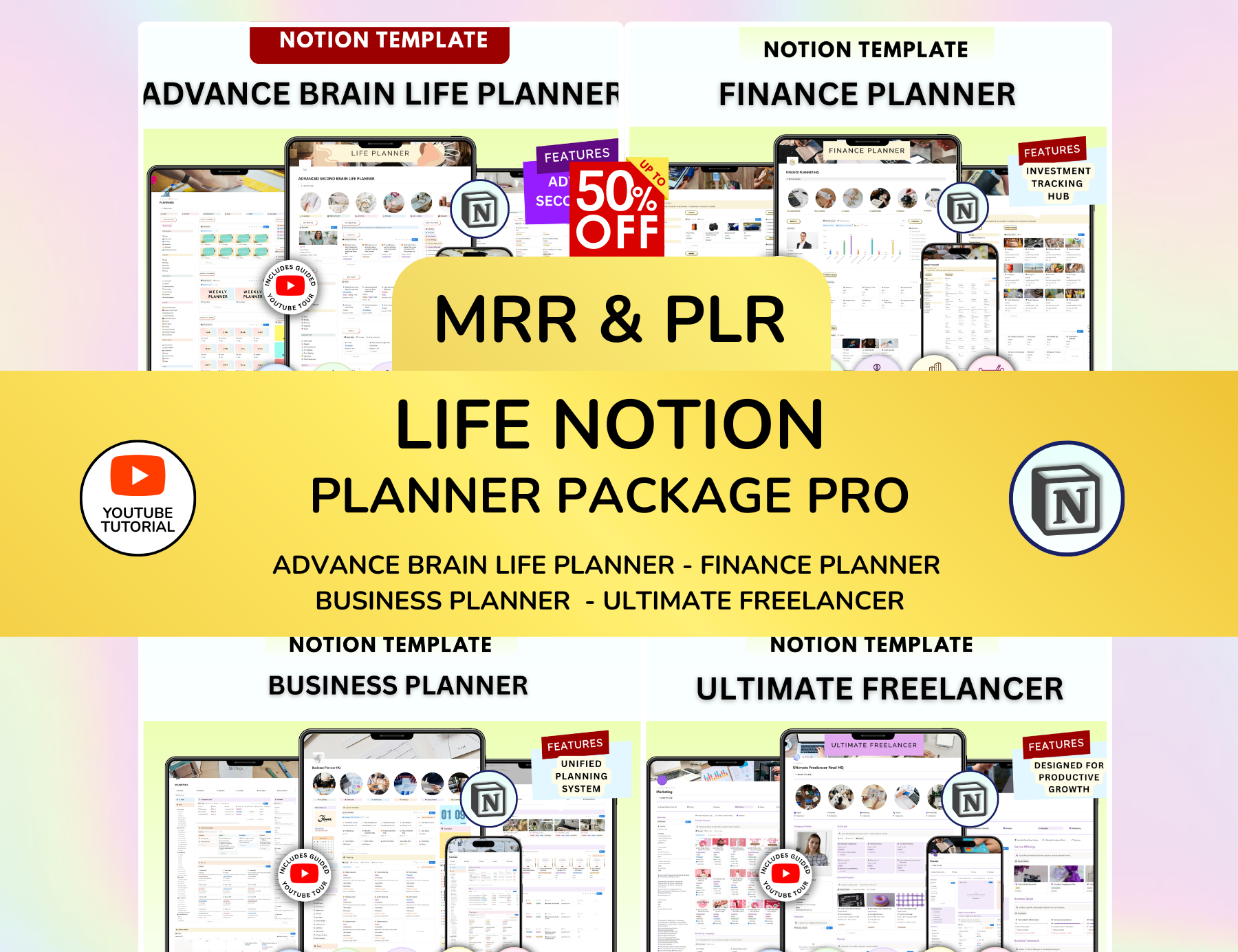 Life Notion Planner Package Pro – PLRDUCK.COM