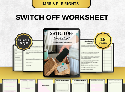 switch off planner, switch off workbook, switch off worksheet, switch off fillable pdf, switch off journal, worksheet, workbook, planner, fillable pdf, daily planner, digital planner, fill out pdf, fill out pdf online, best planners, custom planner, editable pdf, pdf fillable form, best online planner