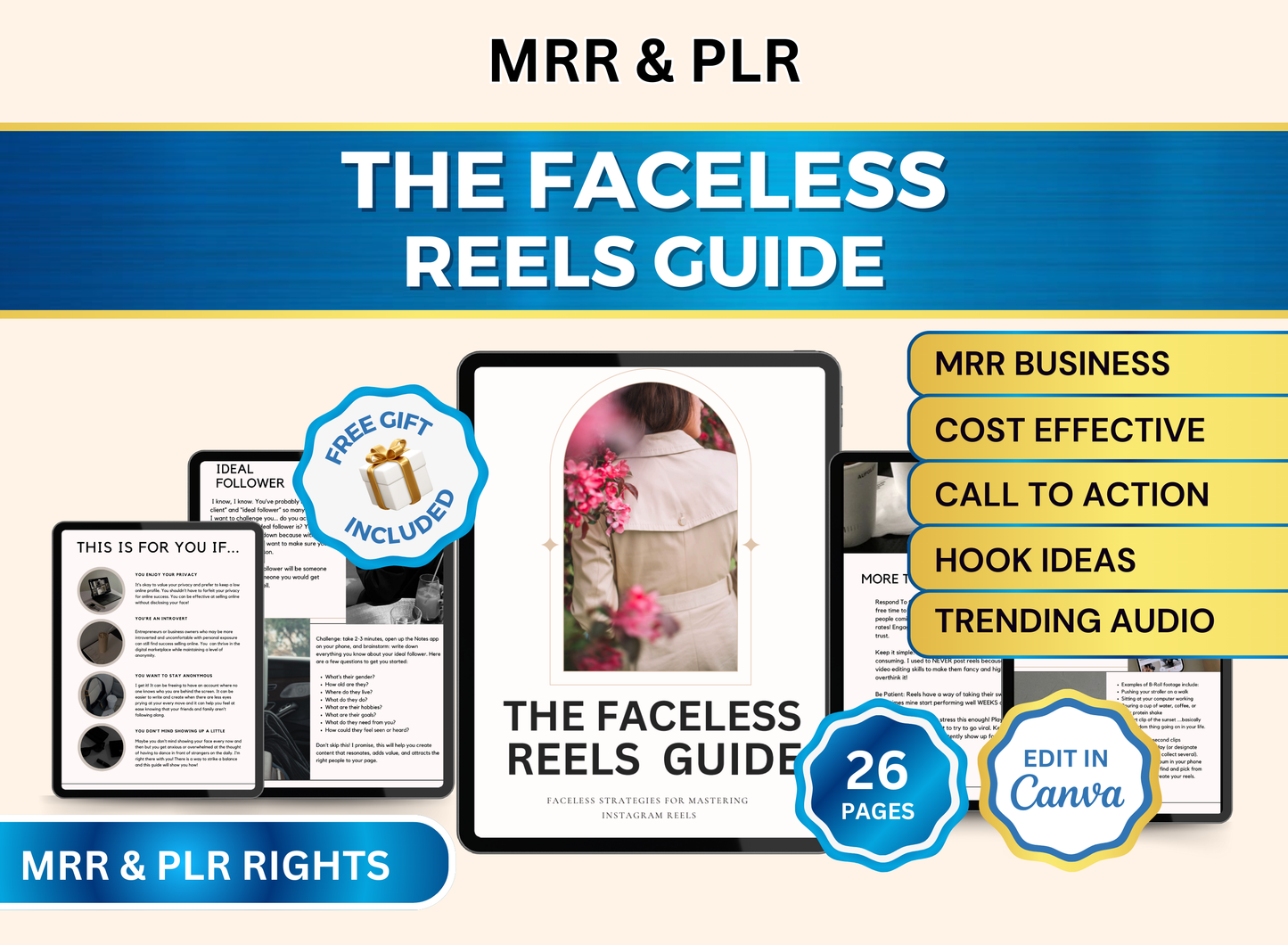 The Faceless Reels Guide | MRR PLR Ebook
