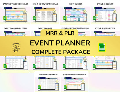 Event Planning Business Template, Party Planner, Event Management