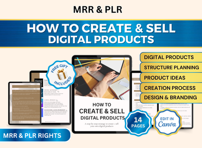 How to Create & Sell Digital Products | MRR PLR Ebook