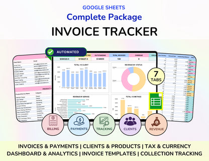 Invoice Tracker, Invoice Spreadsheet, Invoice Template, Invoice Organizer, Payment Tracker, Client Payment Tracker, Business Invoice Tracker, Invoice Log, Accounts Receivable Tracker, Unpaid Invoice Tracker, Invoice Dashboard, Small Business Spreadsheet, Freelance Invoice Tracker, Business Payment Tracker, Client Invoice Log, Invoice Due Date Tracker, Income Tracker, Google Sheets Invoice, Invoice Management, Billing Tracker