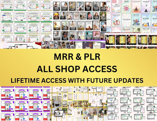 MRR PLR All Shop Digital Product Access with Lifetime Updates - Limited Time Deal