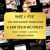 Lash Tech Templates | Lash Extension Instagram Templates