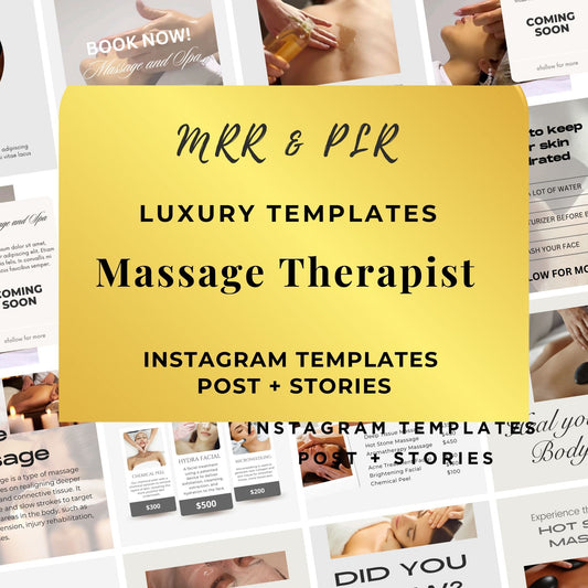 Massage Templates | Massage Therapy Social Media Templates