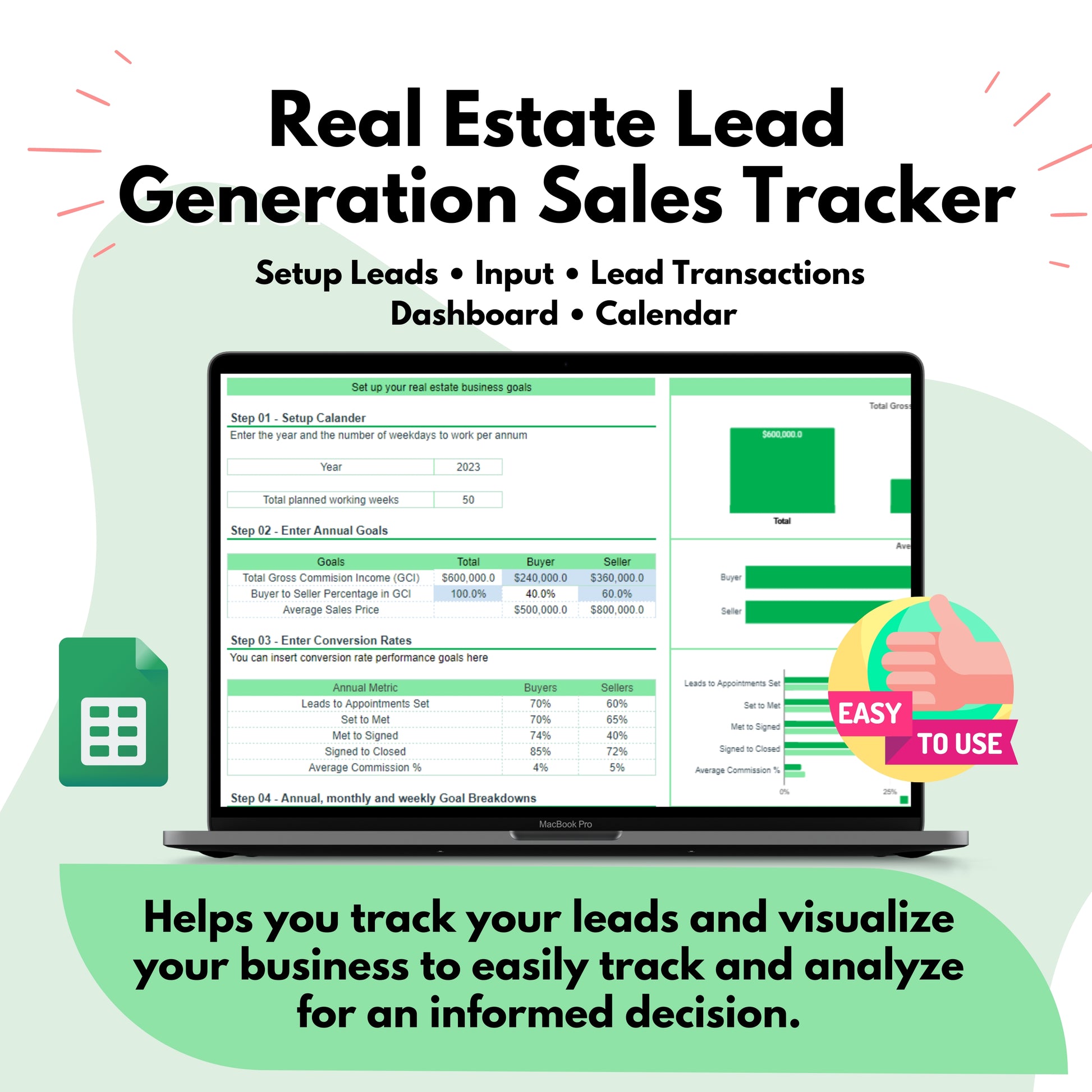 real estate lead generation sales tracker