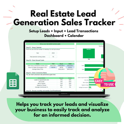 real estate lead generation sales tracker