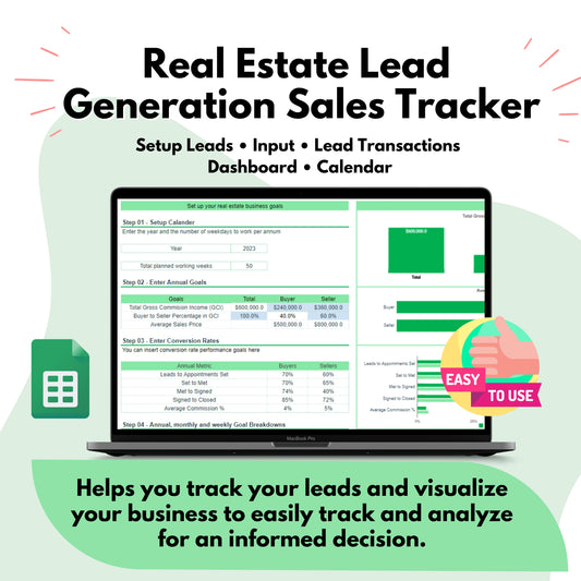 real estate lead generation sales tracker
