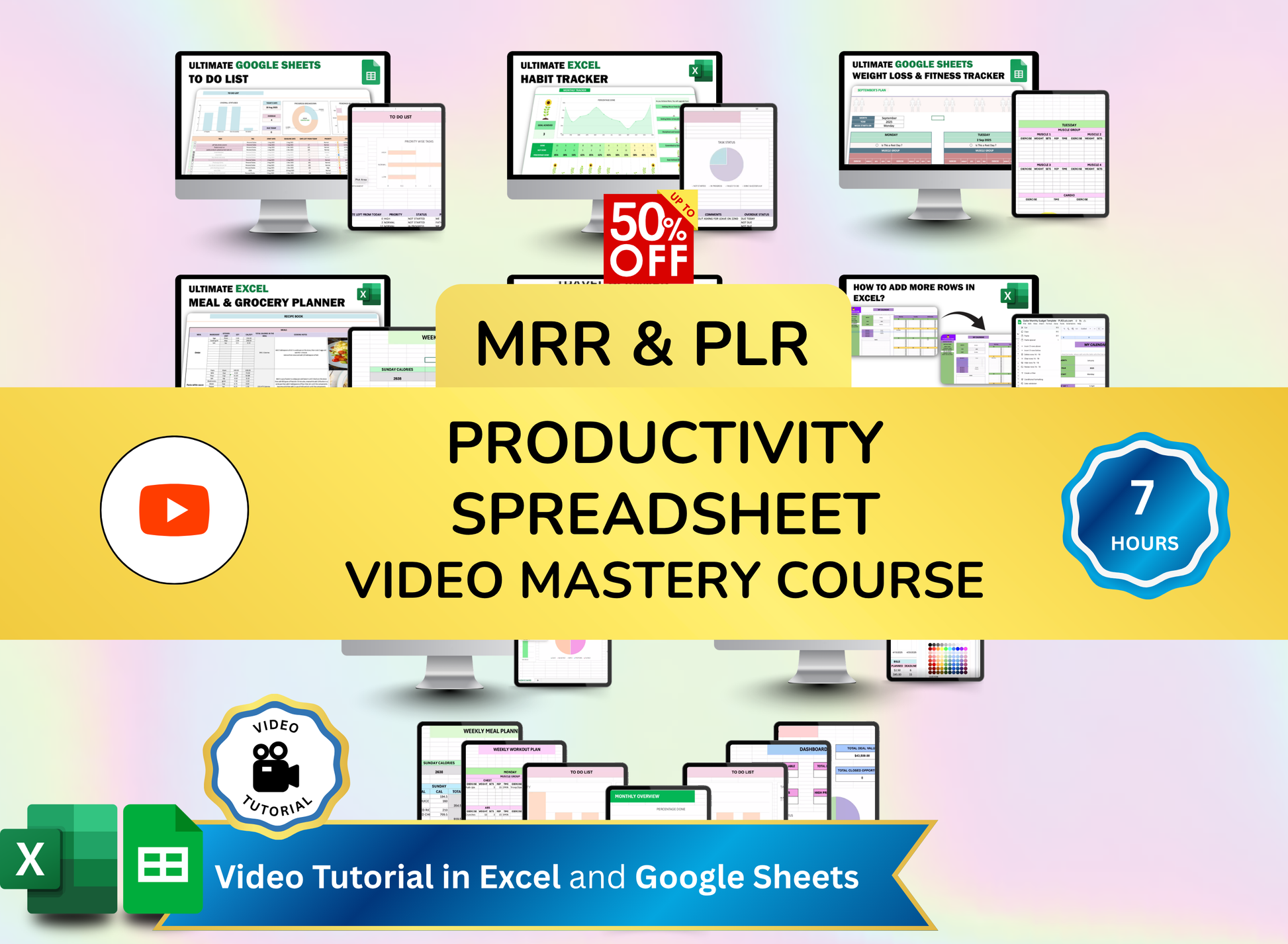 PLR Video Course, Small Business Spreadsheet, PLR, MRR, Plr Course, Google Sheets, Excel Sheets, Spreadsheet Template, Video Bundle, Plr template, mrr products, master resell rights, resell rights