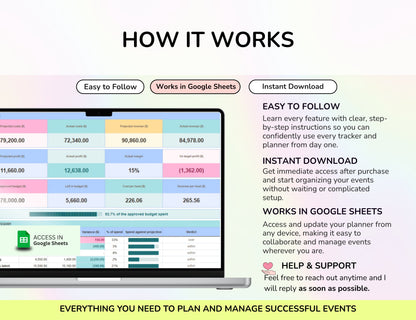 Event Planning Business Template, Party Planner, Event Management