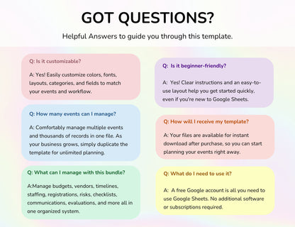 Event Planning Business Template, Party Planner, Event Management