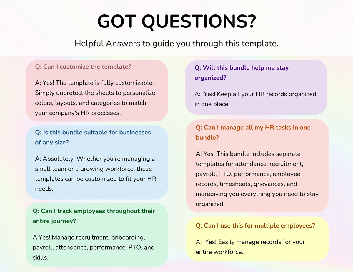 Human Resource Complete Package – 15-in-1 HR Spreadsheet Bundle