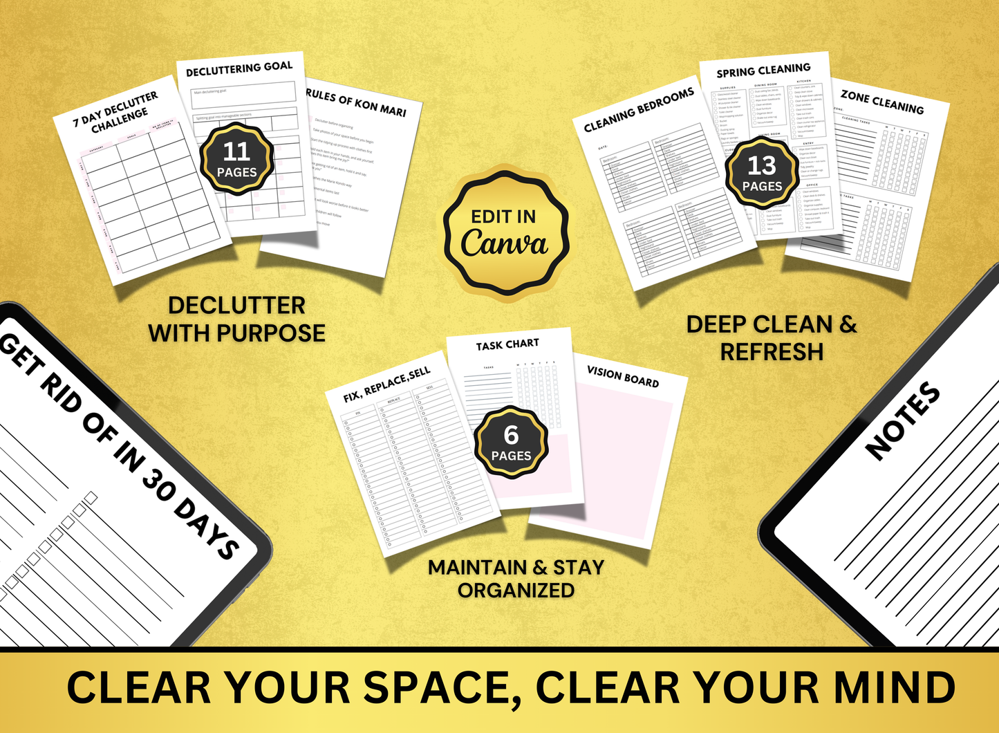 decluttering and cleaning planner, decluttering and cleaning workbook, decluttering and cleaning worksheet, decluttering and cleaning fillable pdf, decluttering and cleaning journal, worksheet, workbook, planner, fillable pdf, daily planner, digital planner, fill out pdf, fill out pdf online, best planners, custom planner, editable pdf, pdf fillable form, best online planner