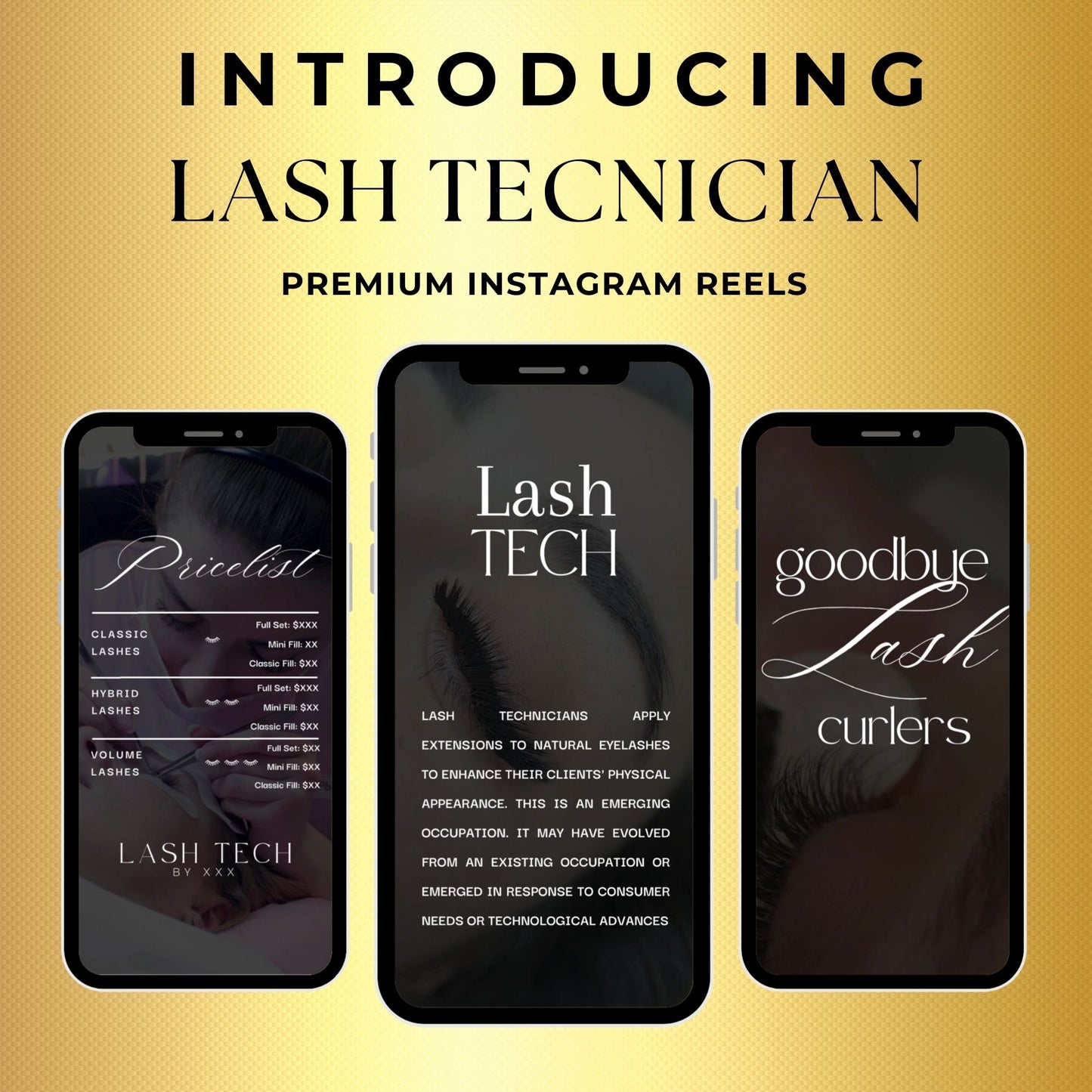 Lash Artist  Reels | Lash Tech Instagram Post