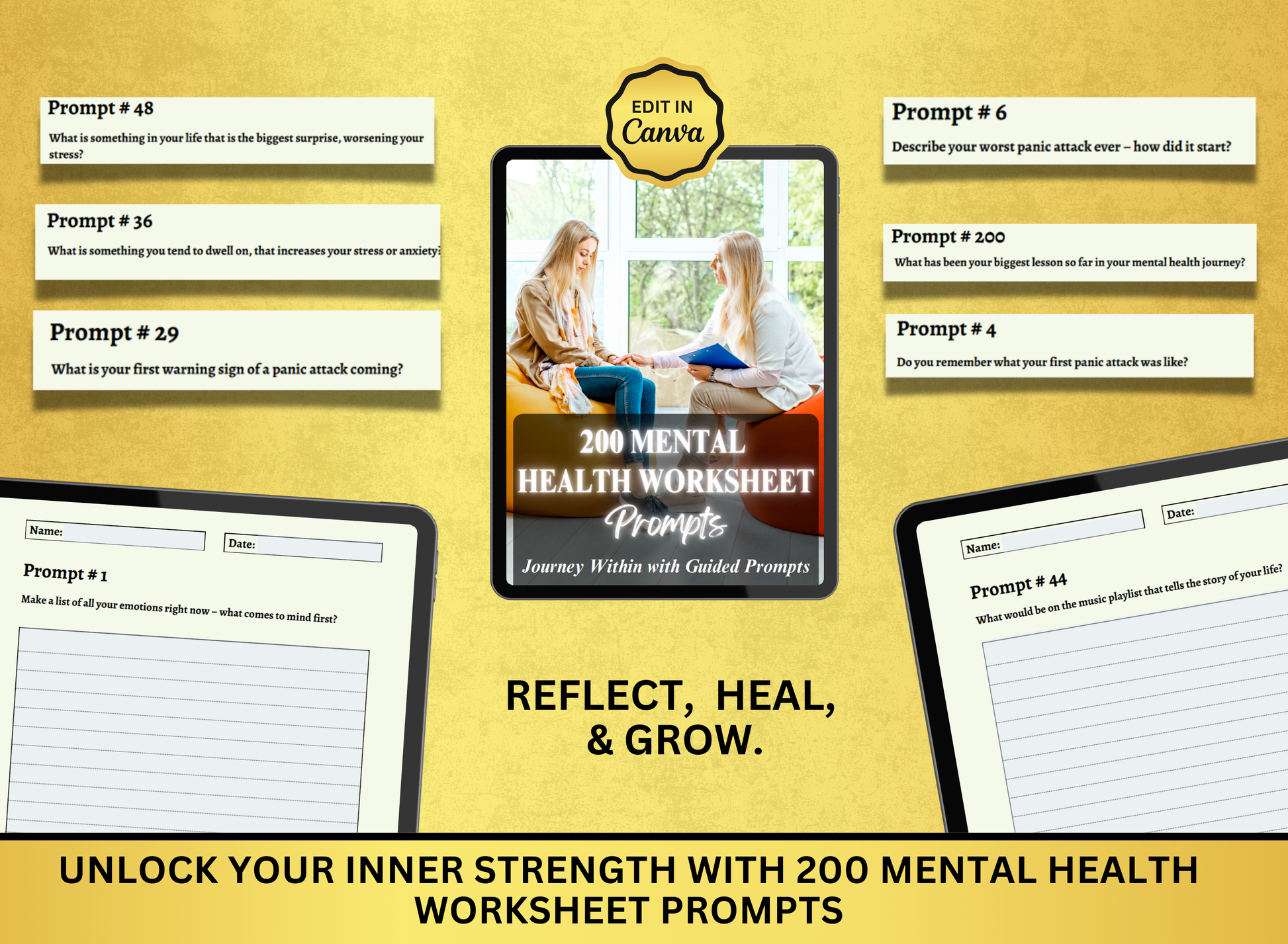 journal prompts for mental health, journaling ideas for mental health, mental health writing prompts, journal prompts for anxiety, writing prompts for mental health, journaling for mental health prompts, journal prompts mental health, prompts for journaling for mental health, mental health prompts, mental health printable journal prompts, mental health prompts fillable pdf, mental health prompts journal, worksheet, workbook, planner, fillable pdf, daily planner, digital planner, fill out pdf