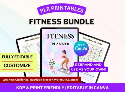 PLR Fitness Printable Planner