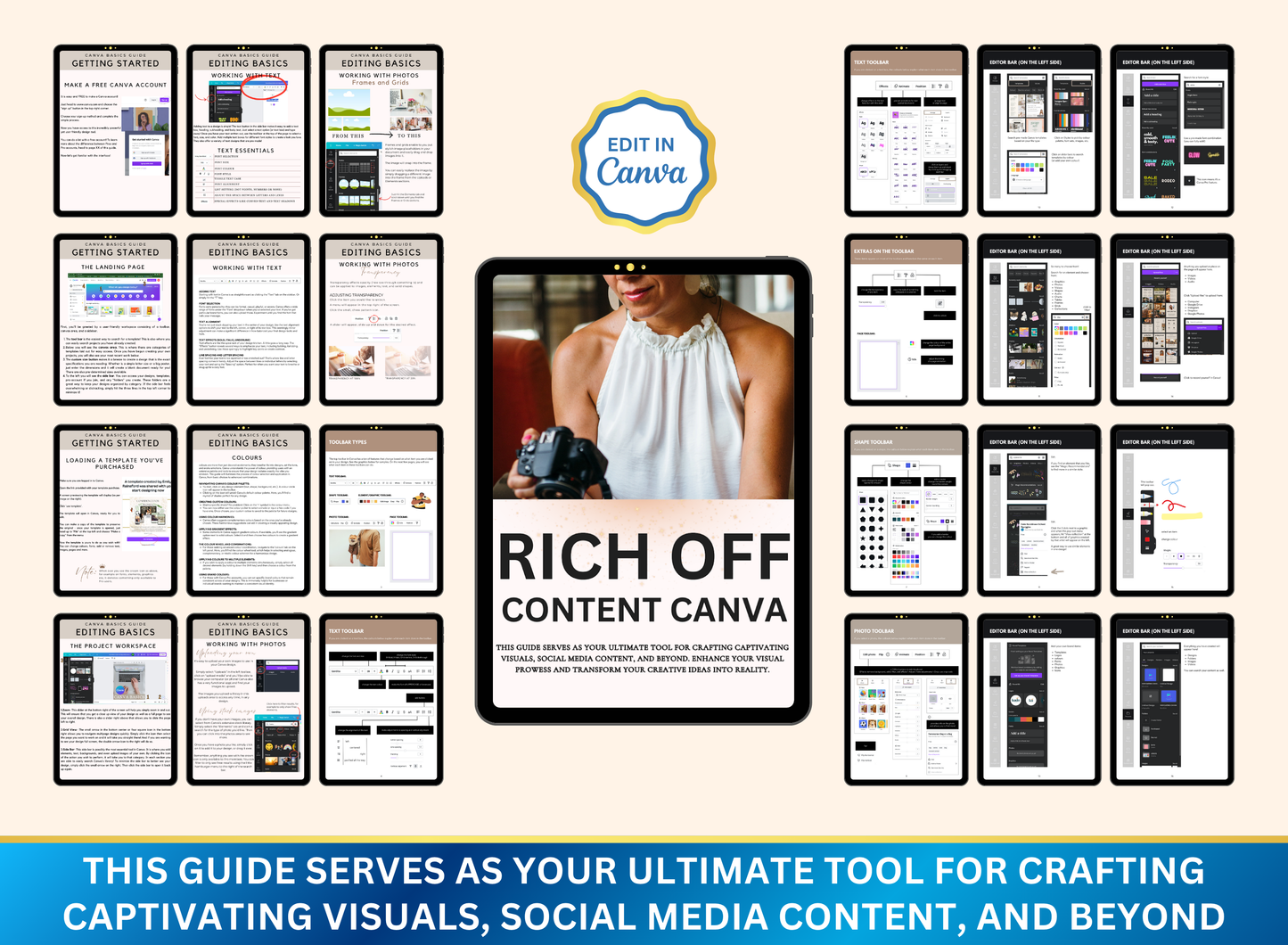 Rich Off Content Canva | MRR PLR Ebook