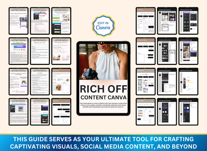 Rich Off Content Canva | MRR PLR Ebook