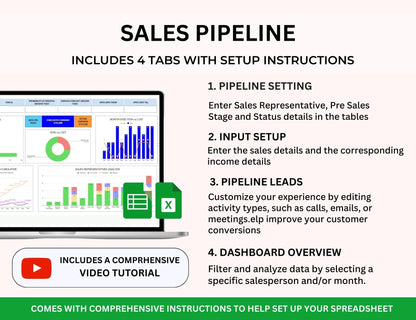 Sales Tracker Pipeline Spreadsheet