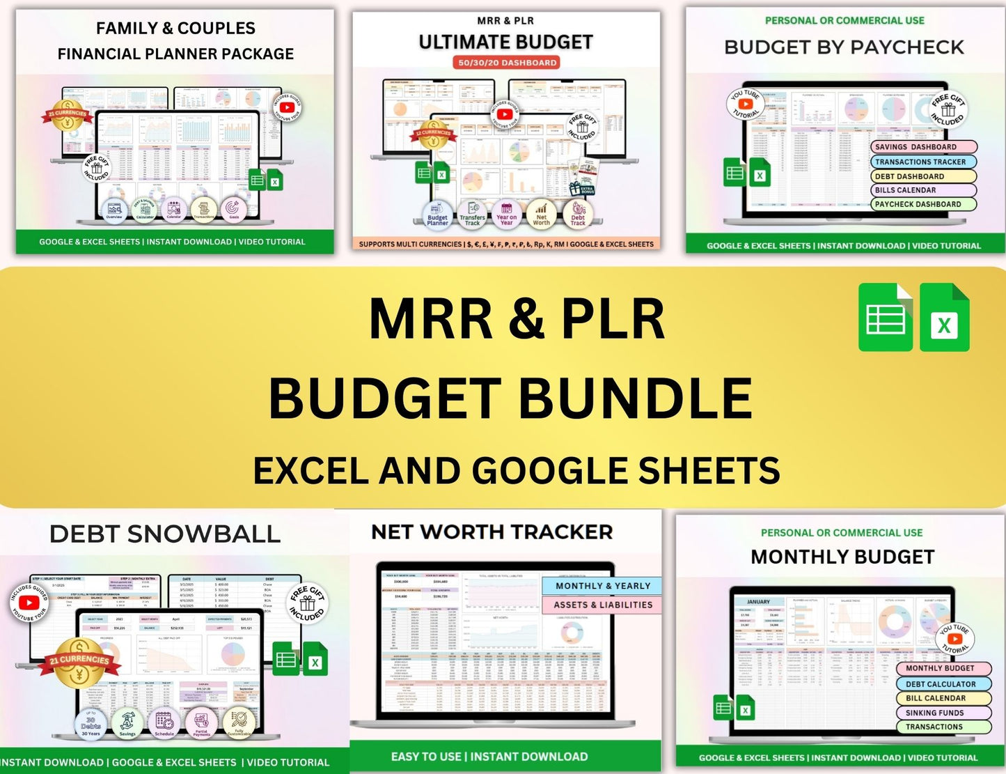 MRR PLR All Shop Spreadsheets