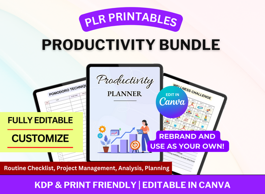 PLR Printable - Productivity Planner