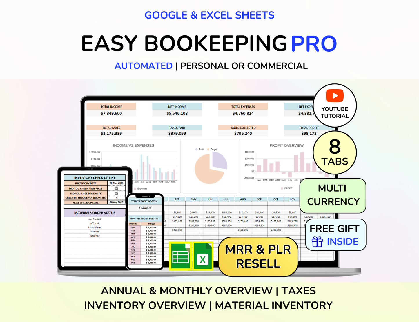 PLR Small Business Spreadsheet CRM, Business Tracker, PLR Small Business Spreadsheet CRM Business Tracker Business Spreadsheet Bookkeeping Sales Tracker Business Planner Business Expense