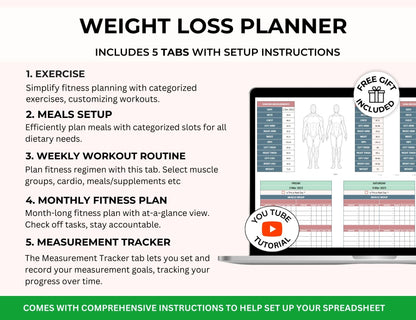 Weight Loss & Fitness Tracker Spreadsheet