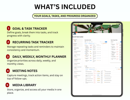 Notion Planner Essential Bundle, Notion dashboard, Notion template, Notion Tracker, Notion Productivity, Notion Task tracker