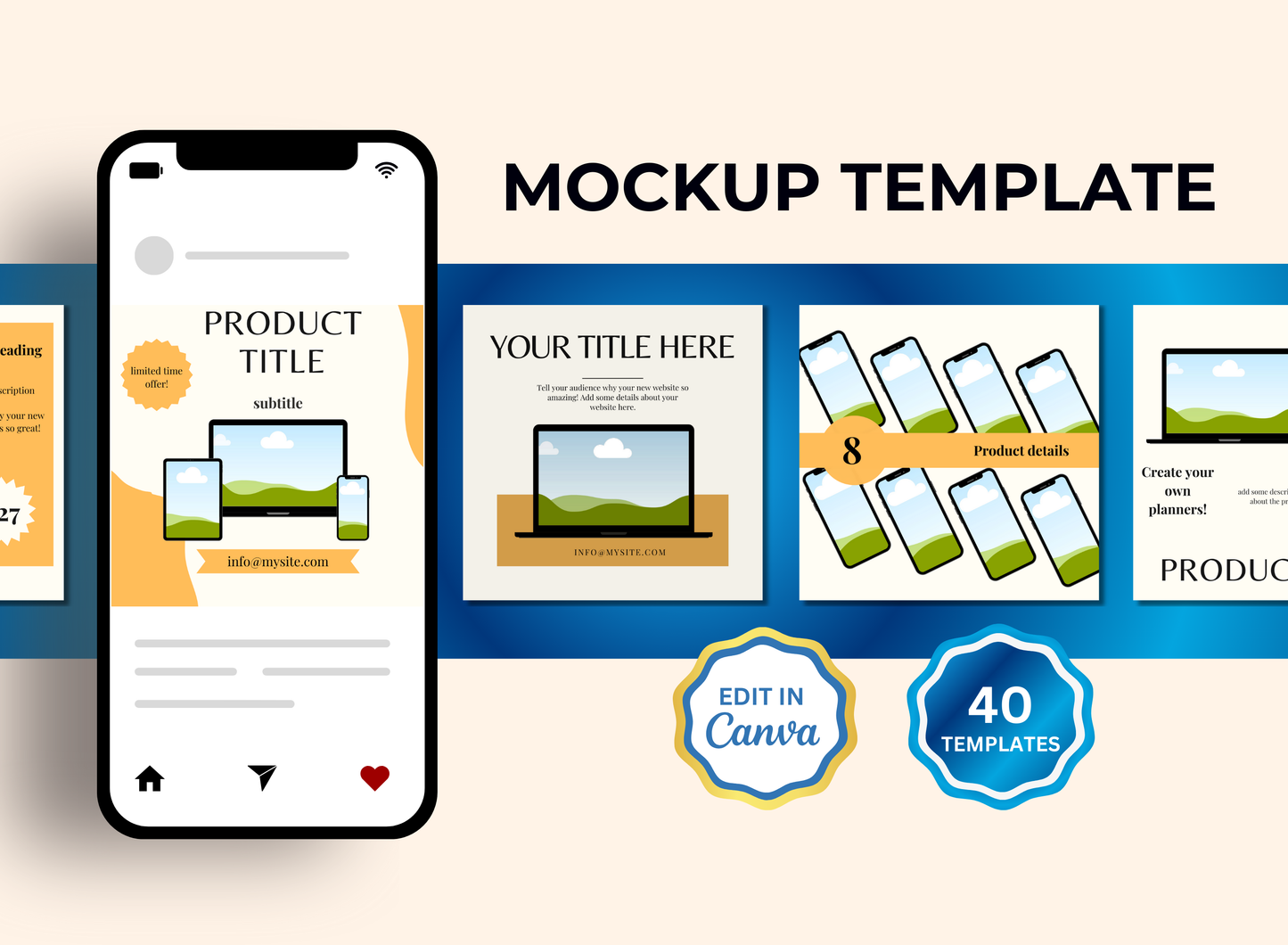 Mockup Template | MRR PLR Ebook