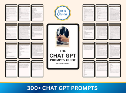 300+ ChatGPT Prompts Guide | MRR PLR Ebook
